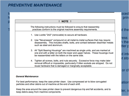 Iconotech maintenance guide on reassembly practices, hardware care, and cleaning tips