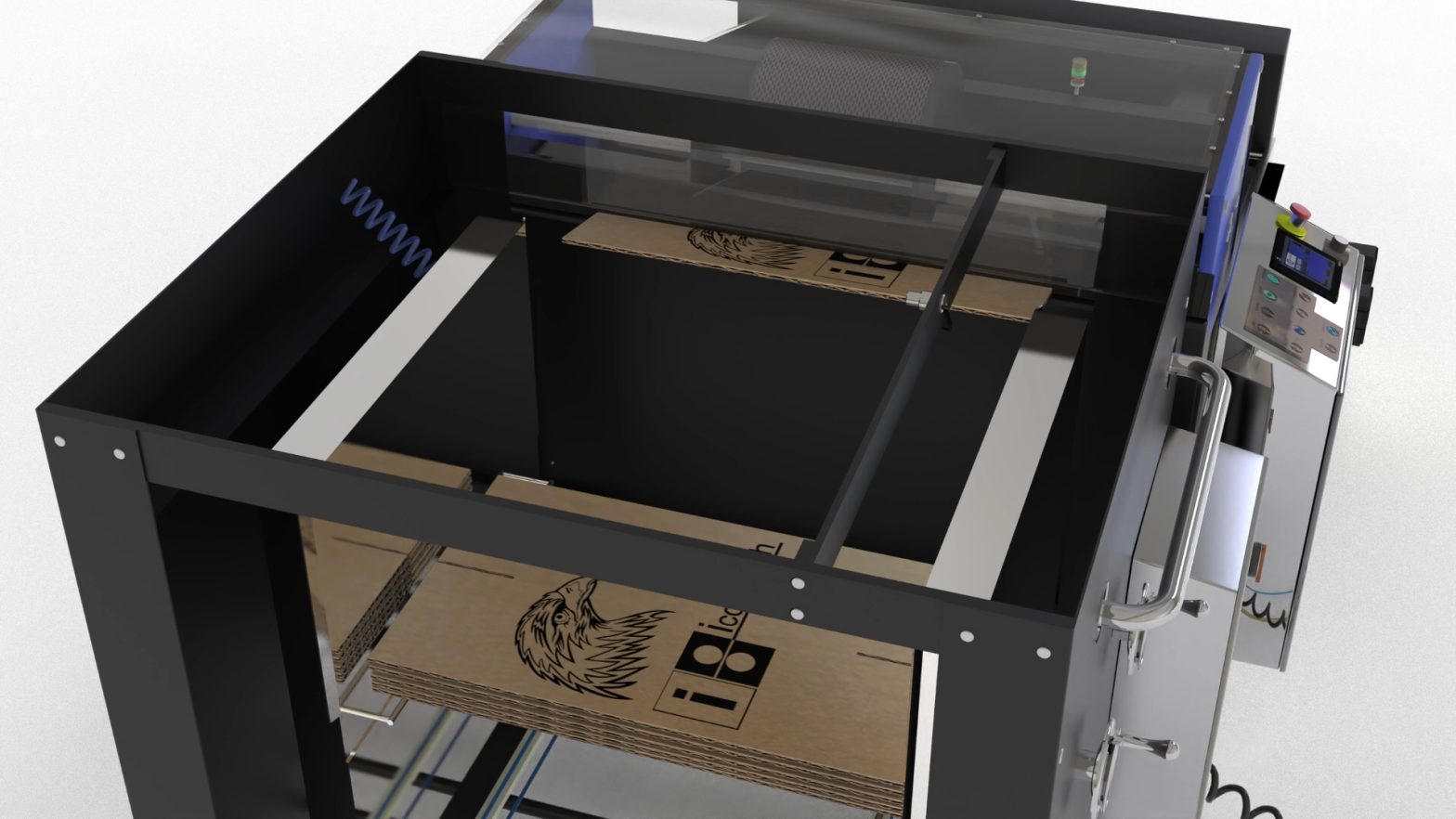 Restacker NextGen automates stacking and batching of printed corrugated boxes for efficient processing